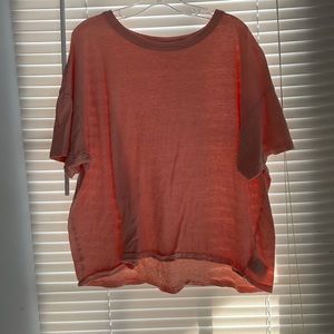 Orange plain t shirt